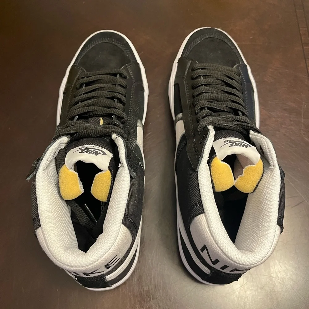 New Nike Zoom Blazer Mid SB Premium Black White Sneaker Shoes Size US 10 - Picture 12 of 13